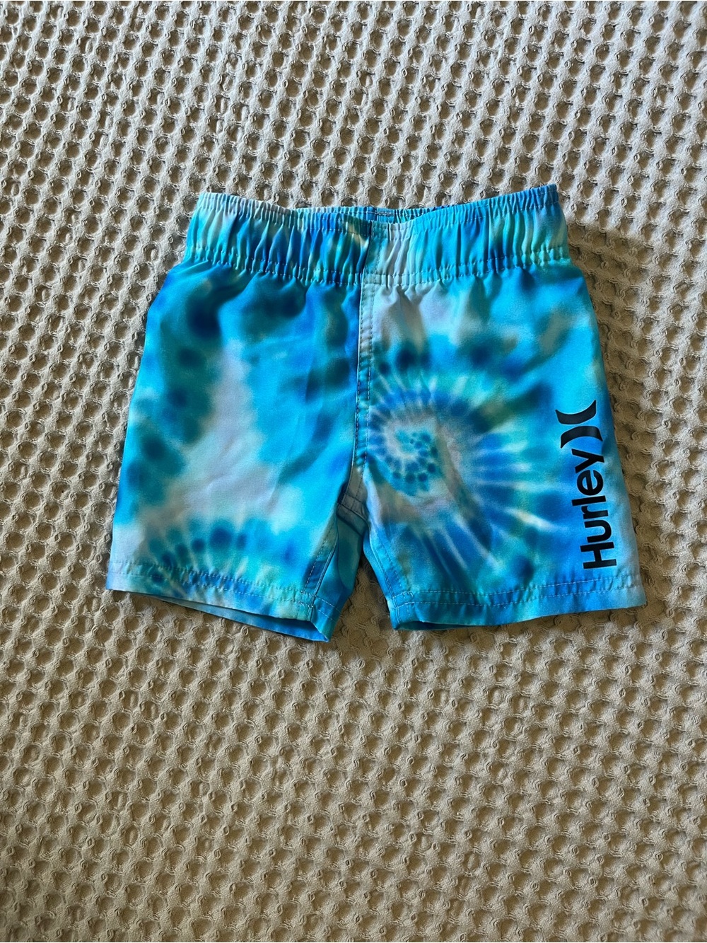Hurley Kids Turquoise & Teal Tie-Dye Swim Shorts